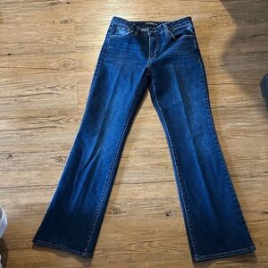 Just Black Dark Blue Flared Jeans - Wide Leg